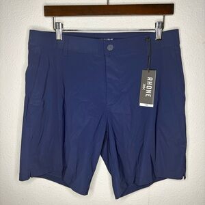 Rhone 8" Resort Short Quick Dry Shorts Italian Fabric Navy Blue Size 31 NWT